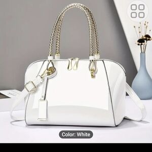Sophisticated White Satchel Bag
